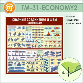 Стенд «Сварные соединения и швы. Классификация» (TM-31-ECONOMY2)